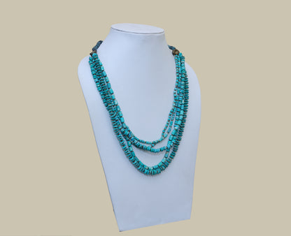 Turquoise Bone Necklace