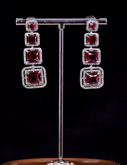 Square Zirconia Earring