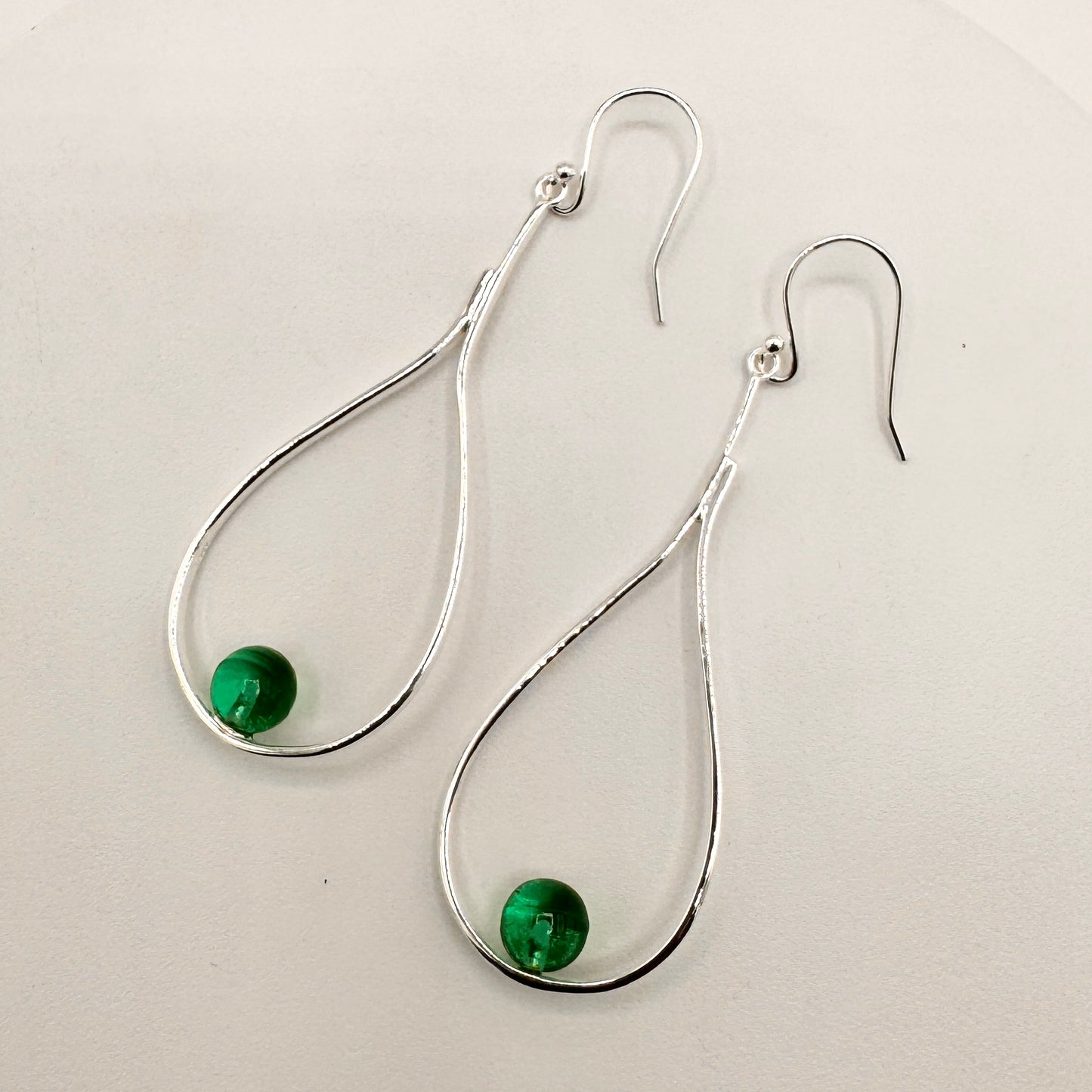 Glass Stone Earrings