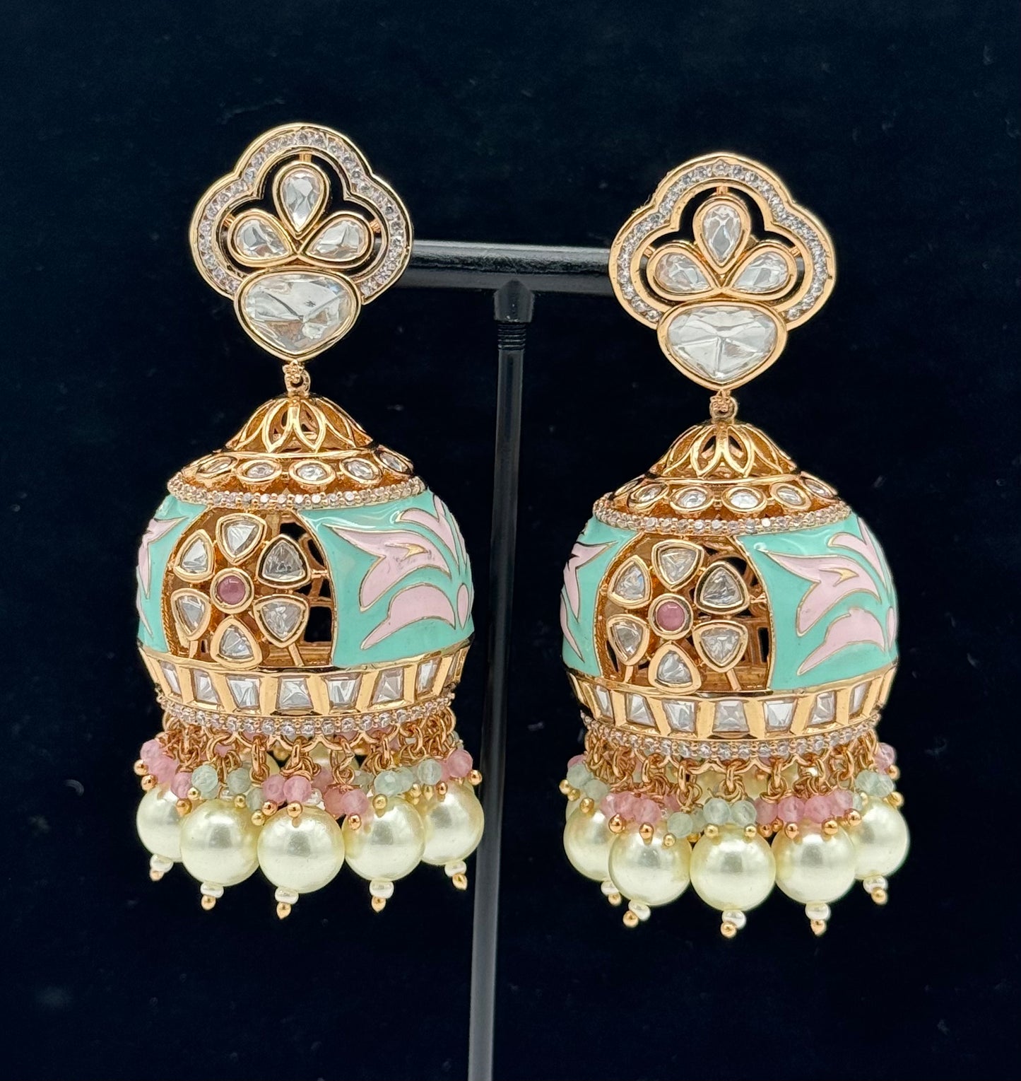 Polki Diamond Earrings