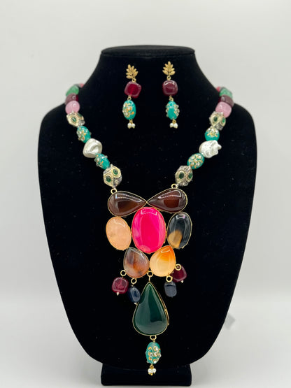 Gemstone Necklace Set