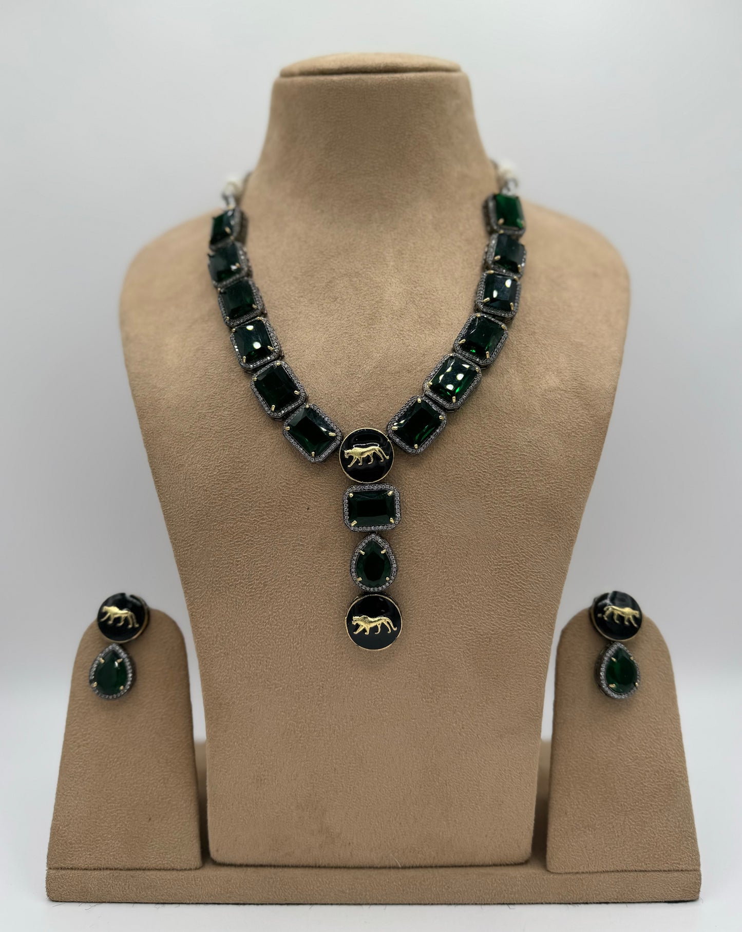 Zircon Emerald Necklace