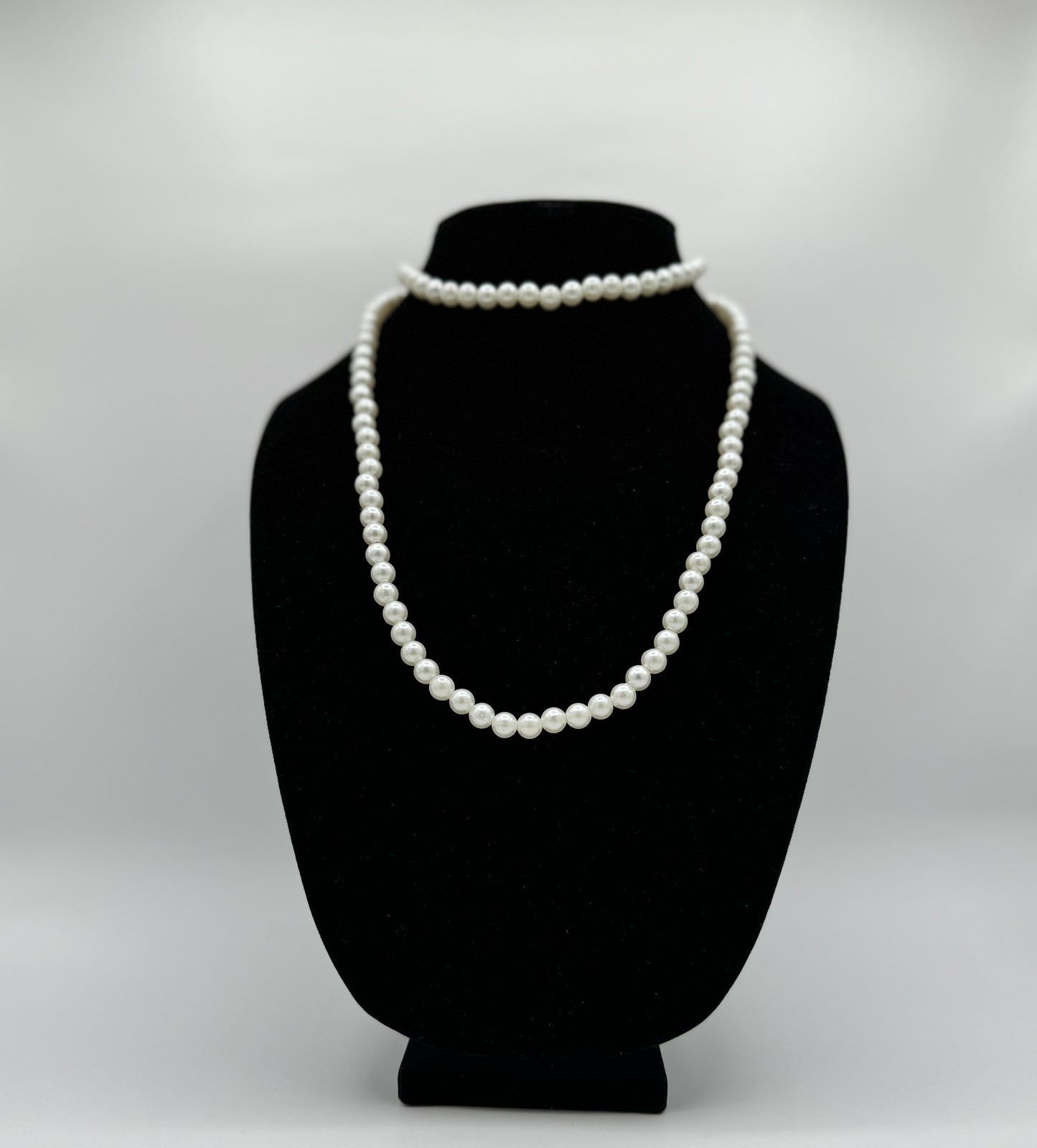 Simulated Pearl Necklace