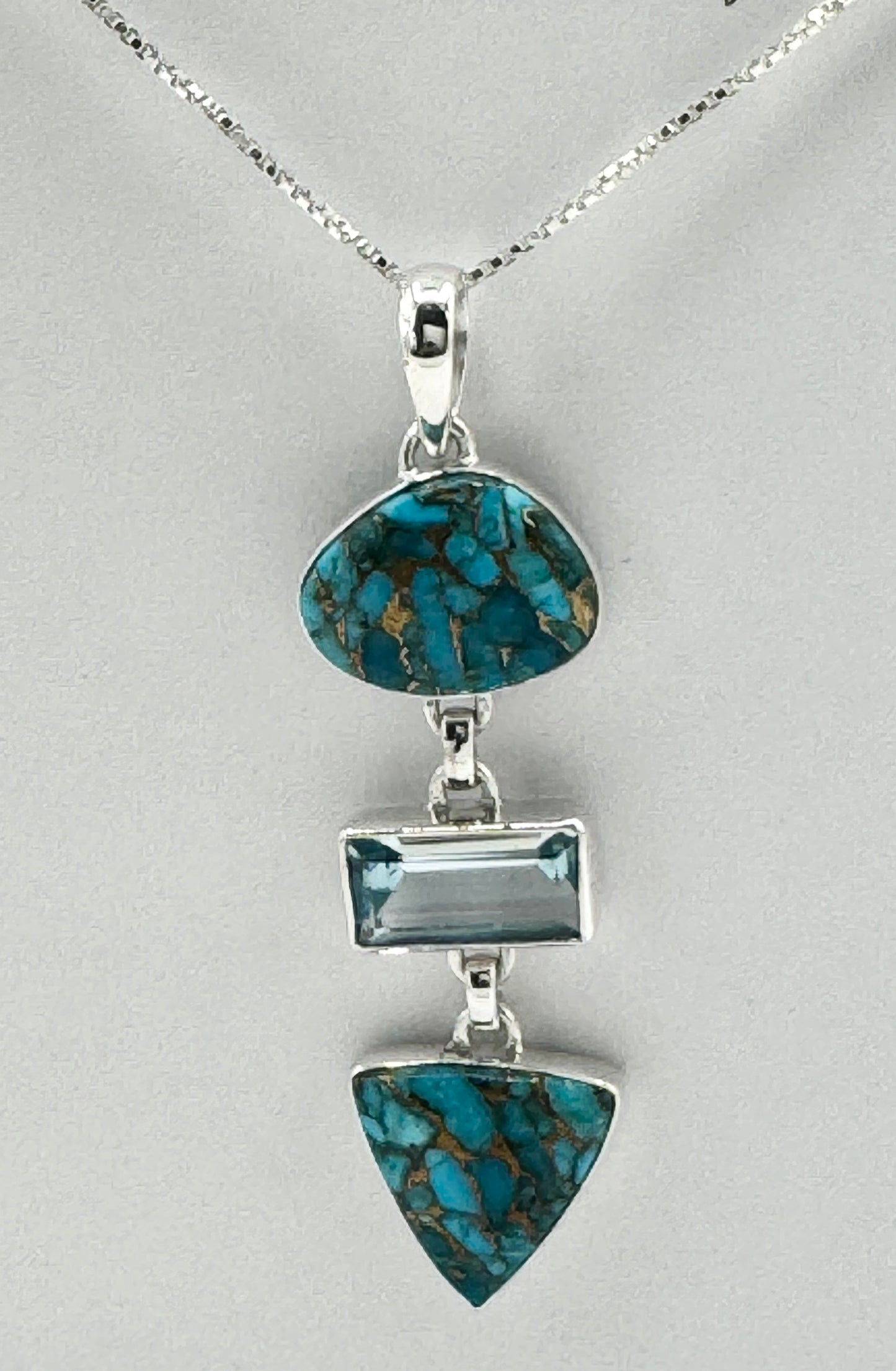 Blue Copper Turquoise Pendant