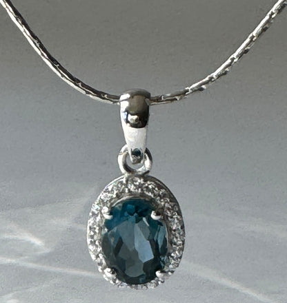 London Blue Topaz Pendant