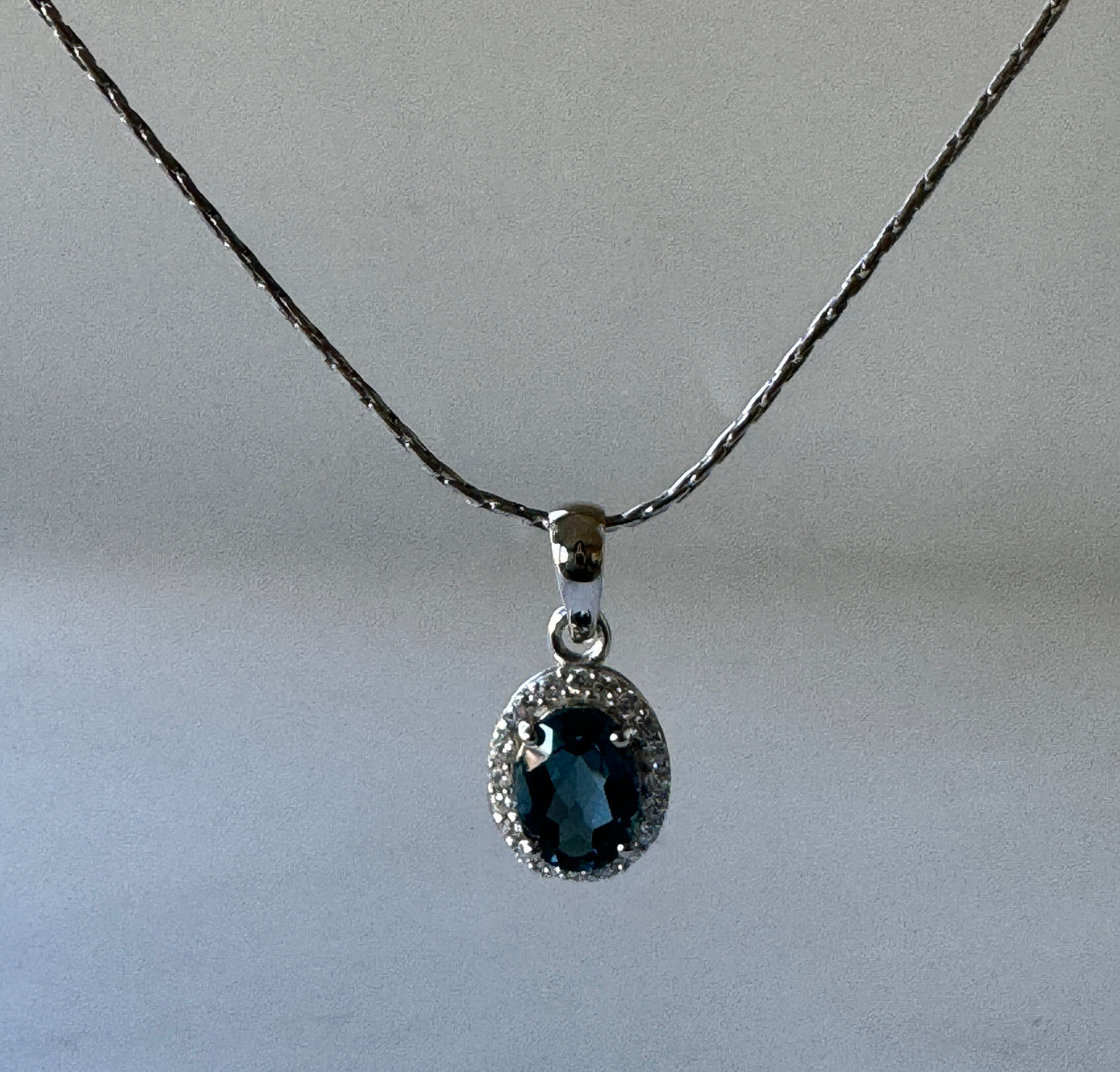 London Blue Topaz Pendant