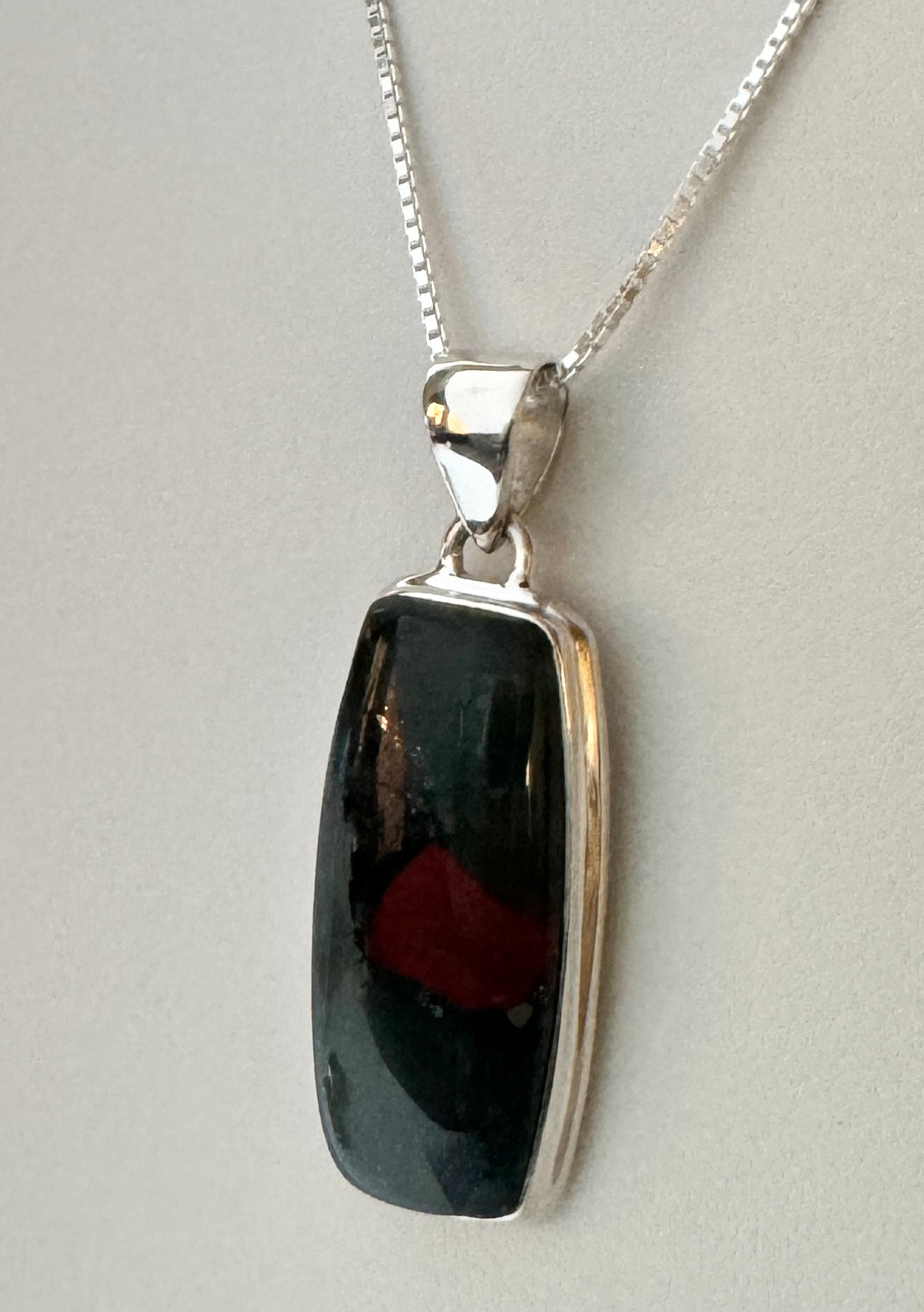 Larvikite Black Moonstone Pendant